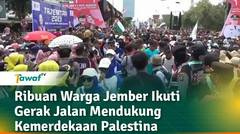 Ribuan Warga Jember Ikuti Gerak Jalan Mendukung Kemerdekaan Palestina