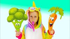 Yes Yes Vegetables Song - Kids Song with Anuta | Anuta Kids Channel