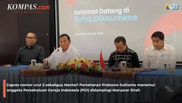 Saat Prabowo Temui Anggota Persekutuan Gereja Indonesia Didampingi Maruarar Sirait