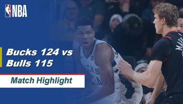 NBA I Cuplikan Pertandingan : Milwaukee Bucks 124 vs Chicago Bulls 115