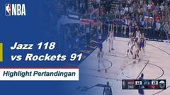 NBA I Cuplikan Pertandingan : Rockets 91 vs Jazz 118
