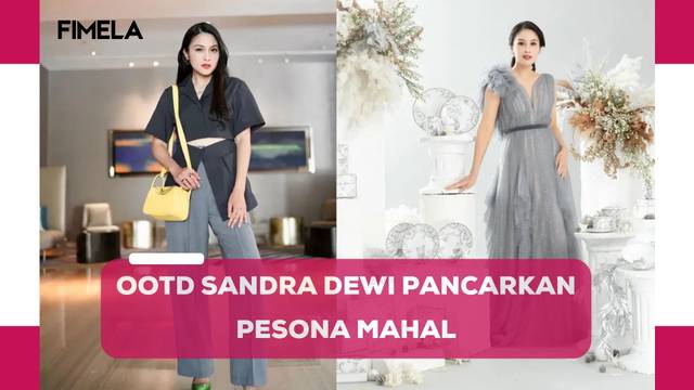 10 Potret OOTD Sandra Dewi yang Pancarkan Pesona Mahal, Dari Gaya Ngantor Hingga Disney Princess
