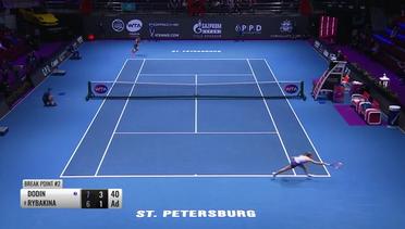 Match Highlight | Elena Rybakina 2 vs 1 Oceane Dodin | WTA ST Petersburg Ladies Trophy 2020