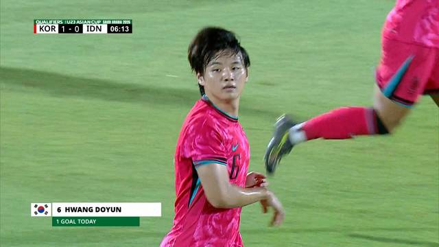 GOLL!! Hwang Doyun Berhasil Melakukan Shooting di Dekat Tiang dan Mencetak Gol, Skor 1-0 | AFC U23 Asian Cup 2026 Qualifiers
