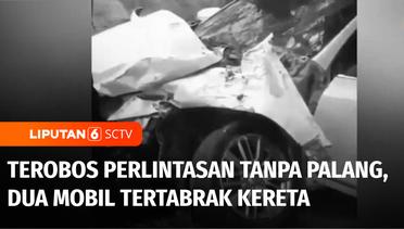 Kilas Peristiwa: Terobos Perlintasan Tanpa Palang di Bekasi, Dua Mobil Tertabrak Kereta | Liputan 6