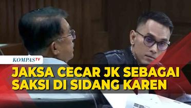 [FULL] Jaksa Cecar Jusuf Kalla Sebagai Saksi Meringankan Eks Dirut Pertamina Karen Agustiawan