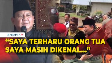 Momen Prabowo Terharu Rakyat Minangkabau Masih Kenang Orang Tuanya