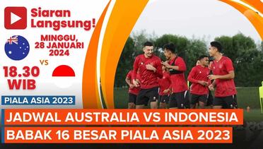 Jadwal Australia Vs Timnas Indonesia di Babak 16 Besar Piala Asia 2023
