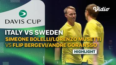 Highlights | Italy (Simone Bolelli/Lorenzo Musetti) vs Sweden (Filip Bergevi/Andre Goransson) | Davis Cup 2023
