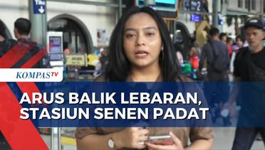 Hari Terakhir Cuti Lebaran, Situasi di Stasiun Pasar Senen Jakarta Terpantau Padat