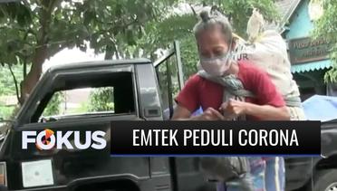 Emtek Peduli Corona Beri Sembako untuk Buruh Gendong di Pasar Yogyakarta | Fokus