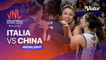 Match Highlights | Italia vs China | Women’s Volleyball Nations League 2023