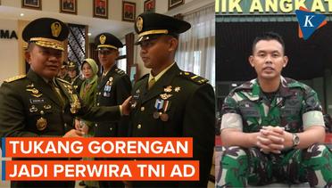 Kisah Sukses Sertu Lugas, Tukang Gorengan Jadi Perwira TNI AD