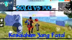 FREE FIRE | Solo vs Duo Gagal booyah Gara Gara Salah Teknis