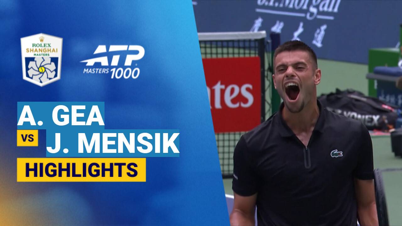Arthur Gea vs Jakub Mensik - Round of 16 | ATP 1000: Shanghai Masters 2026