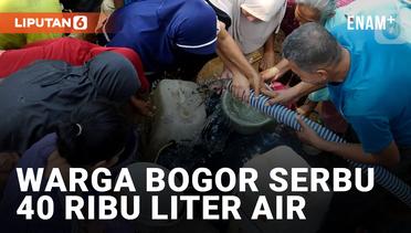 Warga Bogor Serbu Bantuan Air Bersih