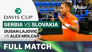 Serbia vs Slovakia: Dusan Lajovic vs Alex Molcan - Full Match | Qualifiers Davis Cup 2024