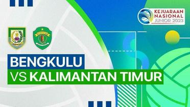 Putra: Bengkulu vs Kalimantan Timur - Kejurnas Junior