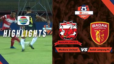 Half Time Highlights: Madura United vs Badak lampung FC | Shopee Liga 1