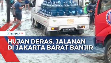 Jakarta Diguyur Hujan Deras, Kawasan Joglo Terendam Banjir Setinggi 30 Cm!