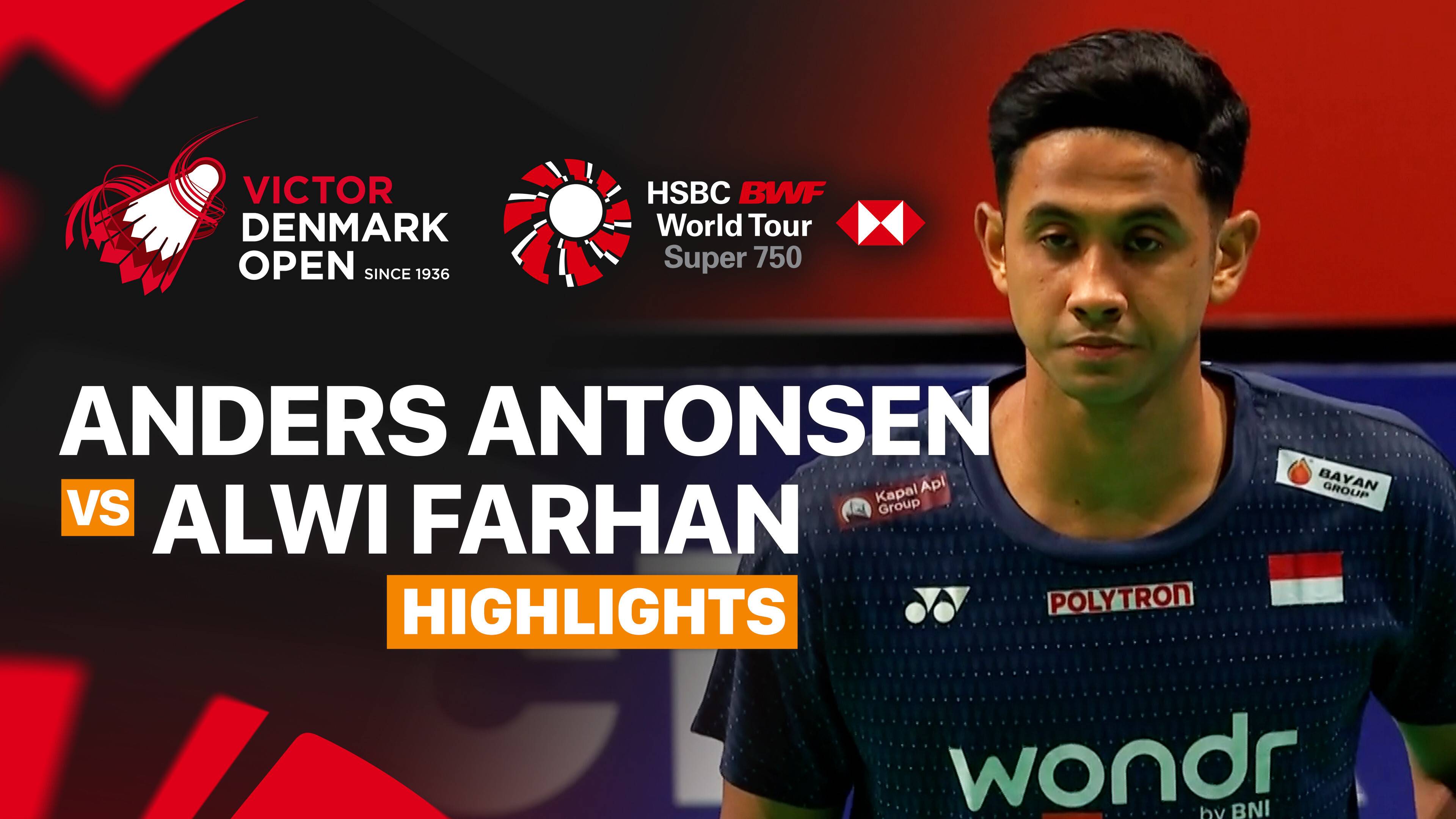 Anders Antonsen (DEN) vs Alwi Farhan (INA) - Men's Singles Quarterfinals | VICTOR Denmark Open 2026