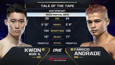 Kwon Won Il vs. Fabricio Andrade | ONE Championship Full Fight