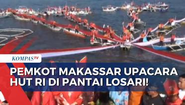 Dikelilingi Pemandangan Indah, Pemkot Makassar Gelar Upacara HUT Ke-78 RI di Anjungan Pantai Losari!