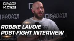 Kicking battle, pregnant fiancee| Robbie Lavoie Post-Fight Interview