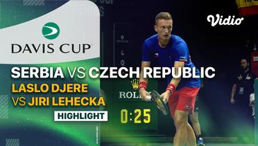 Highlights | Serbia (Laslo Djere) vs Czech Republic (Jiri Lehecka) | Davis Cup 2023