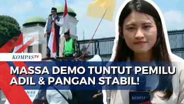 Aliansi Rakyat Perubahan Tuntut Keadilan Pemilu dan Stabilitas Pangan di Depan Gedung DPR!