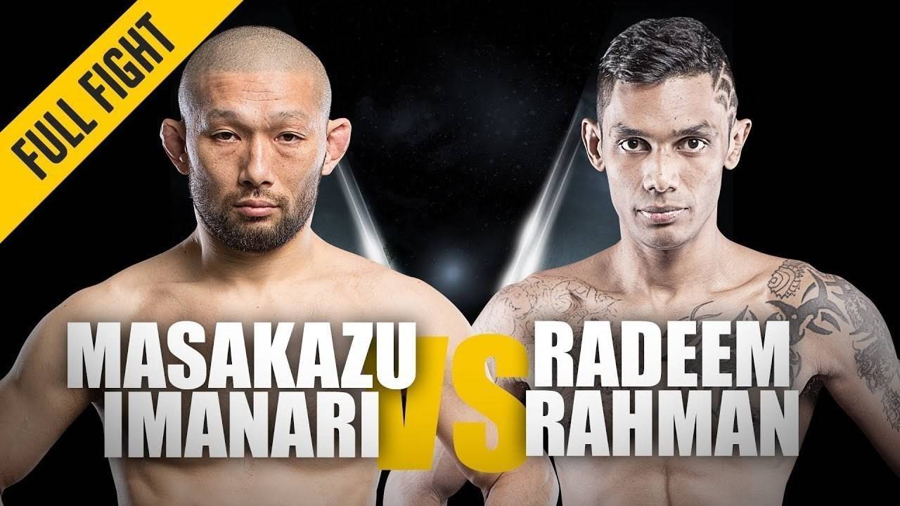 ONE- Pertarungan Penuh | Masakazu Imanari vs. Radeem Rahman | Klinik ...