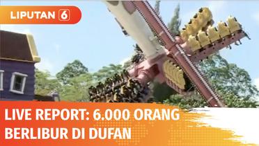 Live Report: Dufan Dipenuhi 6.000 Pengunjung, Bianglala Jadi Salah Satu Wahana Favorit | Liputan 6