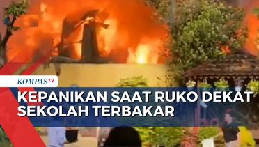 Siswa dan Guru  SMAN 112 Jakarta Panik Saat Ruko Dekat Sekolah Terbakar!