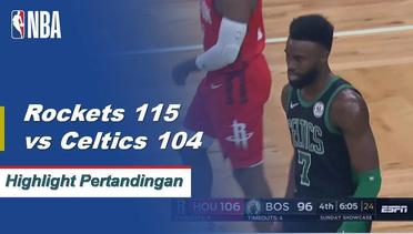 NBA I Cuplikan Pertandingan : Rockets 115 vs Celtics 104
