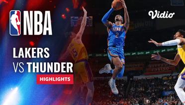 LA Lakers vs Oklahoma City Thunder - Highlights | NBA Regular Season 2023/24