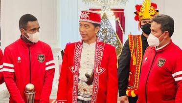 Presiden Jokowi Terima Timnas Sepak Bola U-16, Istana Merdeka, 17 Agustus 2022