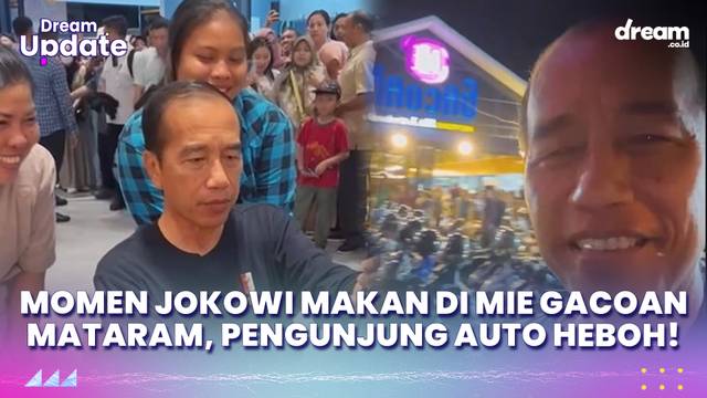 Momen Jokowi Makan di Mie Gacoan Mataram, Pengunjung Auto Heboh!