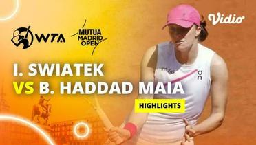 Quarterfinal: Iga Swiatek vs Beatrix Haddad Maia - Highlights | WTA Mutua Madrid Open 2024