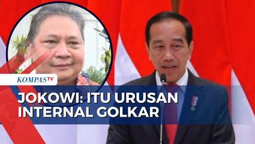 Tepis Ikut Cawe-Cawe dalam Gejolak Golkar, Jokowi: Bukan Urusan Kita!