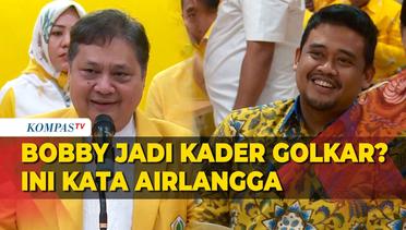 Kata Airlangga soal Bobby Nasution Jadi Kader Golkar