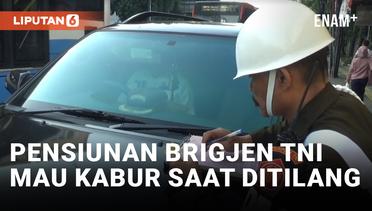 Terobos Jalur Busway, Brigjen Pensiunan TNI Sempat Berupaya Kabur Saat akan Ditilang