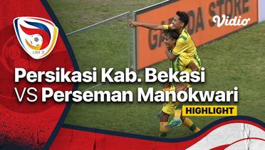 Highlight - Persikasi Kab. Bekasi vs Perseman Manokwari | Liga 3 Nasional 2021/22