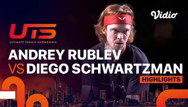 Rublo (Andrey Rublev) vs El Peque (Diego Schwartzman) - Highlights | Ultimate Tennis Showdown 2023