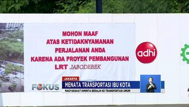 Jalan Setiabudi Tengah Ditutup untuk Pembangunan LRT Jakarta - Fokus