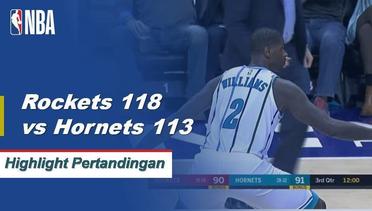 NBA I Cuplikan Pertandingan : Rockets 118	vs Hornets 113