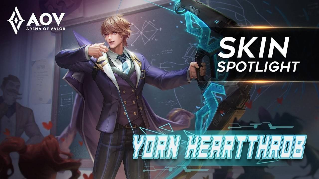 Yorn Heartthrob Skin Spotlight Garena AOV (Arena of Valor) Vidio