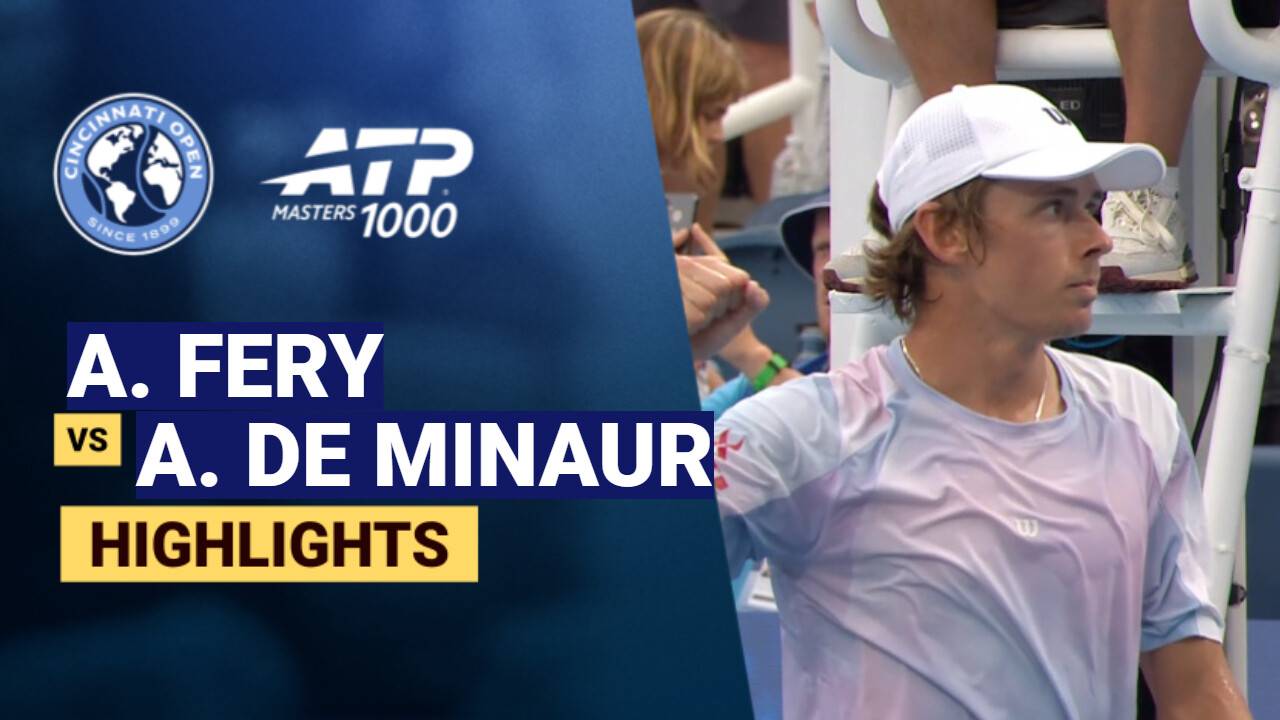 Arthur Fery vs Alex De Minaur - Round 3 (Grandstand) | ATP 1000: Cincinnati Open 2026