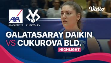 Galatasaray Daikin vs Cukurova BLD Adana Demirspor - Highlights | Women's Turkish Volleyball Cup 23/24