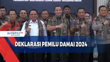 Forum komunikasi pimpinan daerah dari tiga provinsi di Sulawesi deklarasi Pemilu Damai 2024