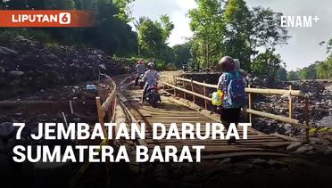 TNI Bangun 7 Jembatan Darurat di Sumatera Barat